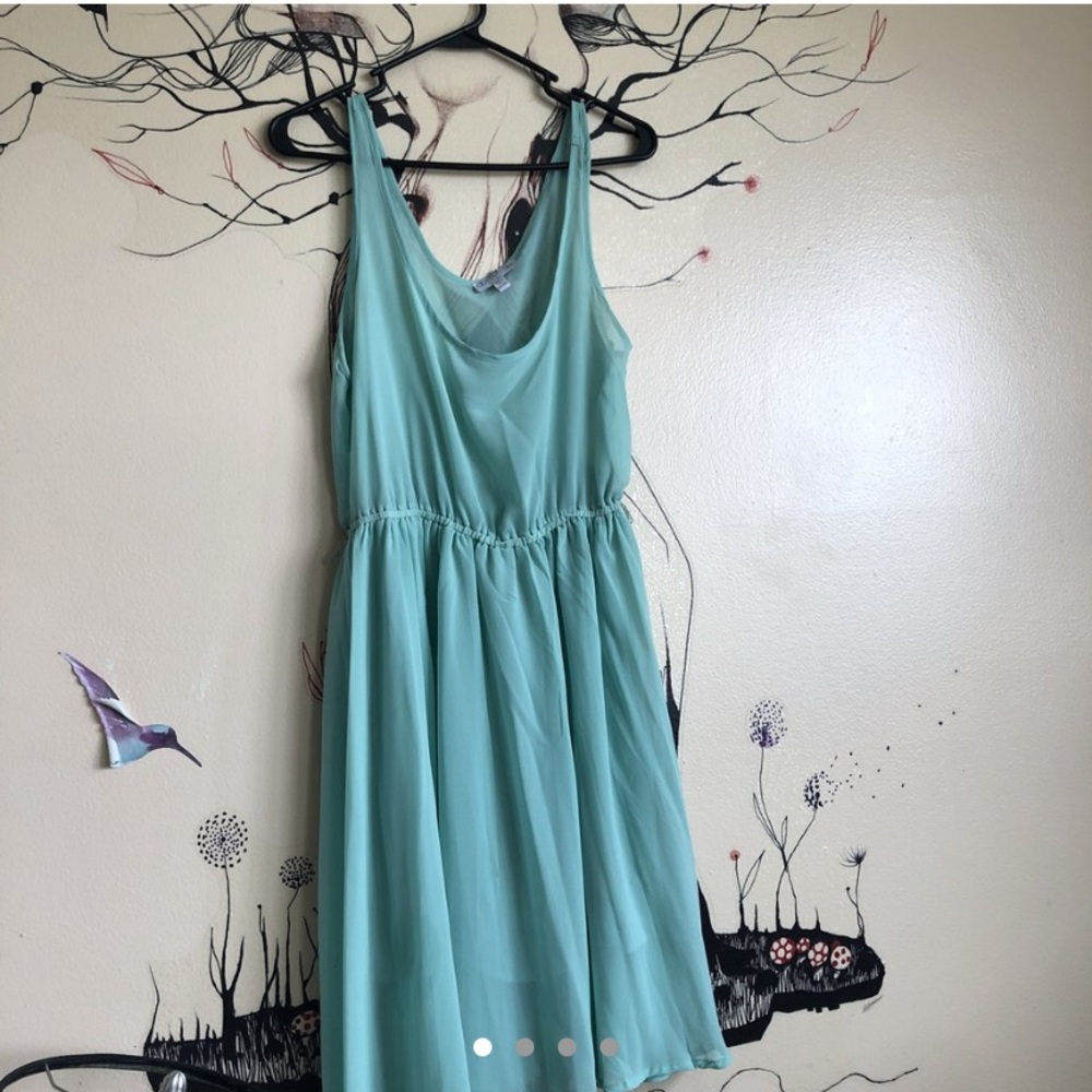 Cotton-on sheer flowy mid length dress